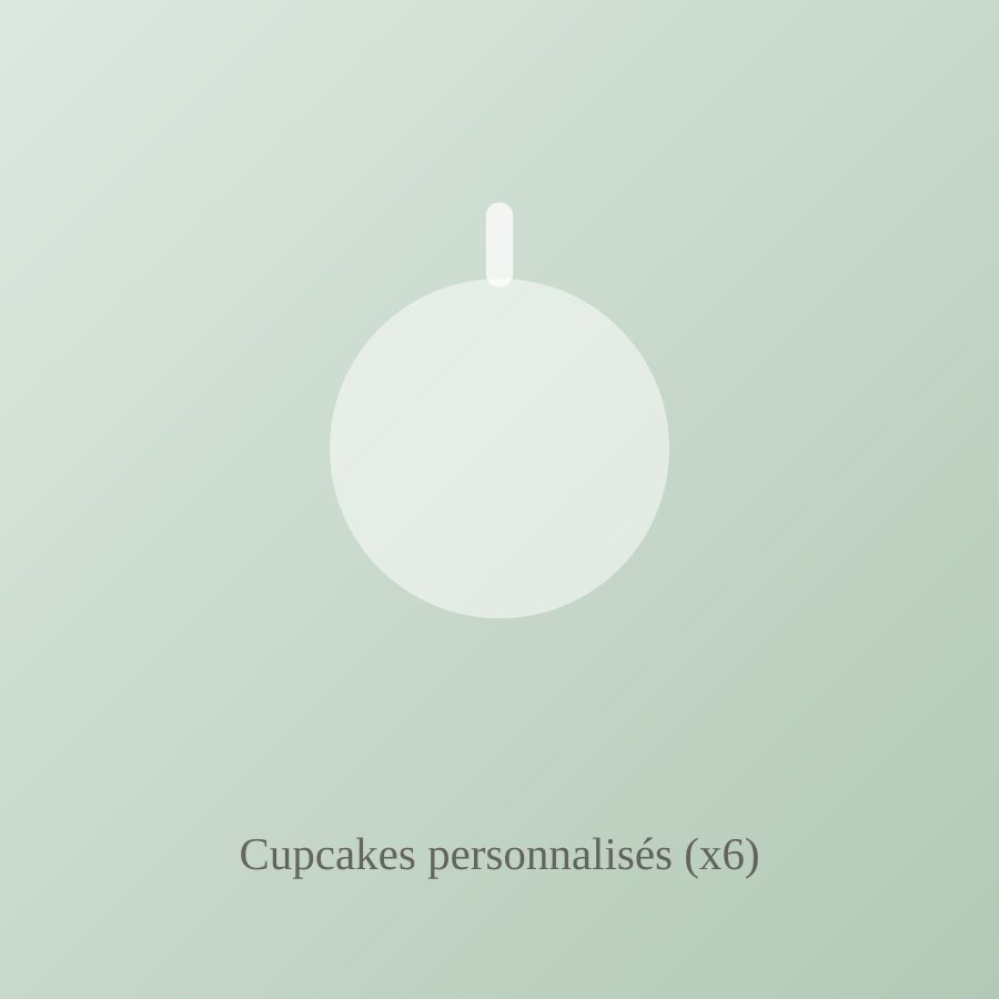 Cupcakes personnalisés (x6)