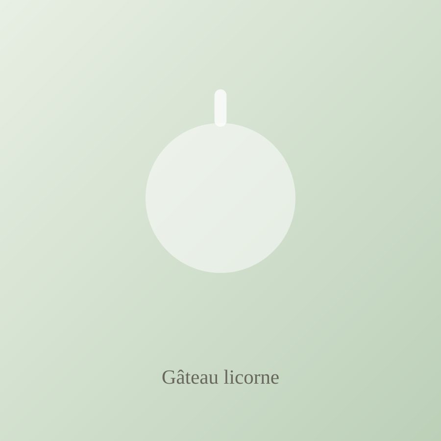 Gâteau licorne