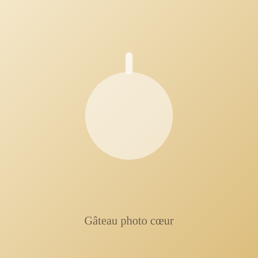 Gâteau photo cœur